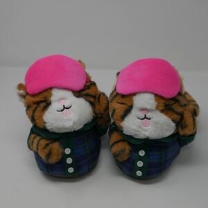 Aerie Tiger Kitty Critter Slippers Size Small (5/6) EUC